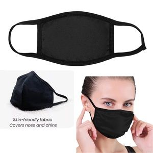 Black Fabric Quilted Interior Face Mask